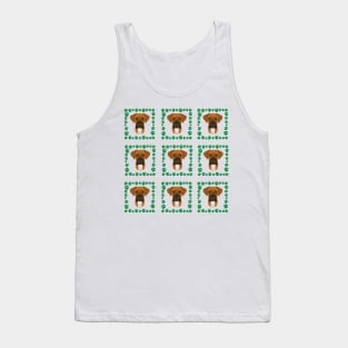 Boxer dog pattern Tank Top